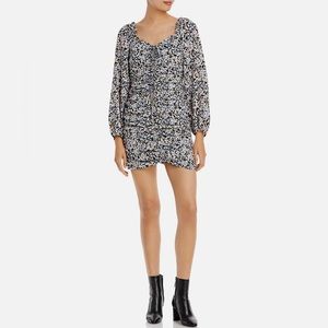 Fore Collection Floral Ruched Mini Dress